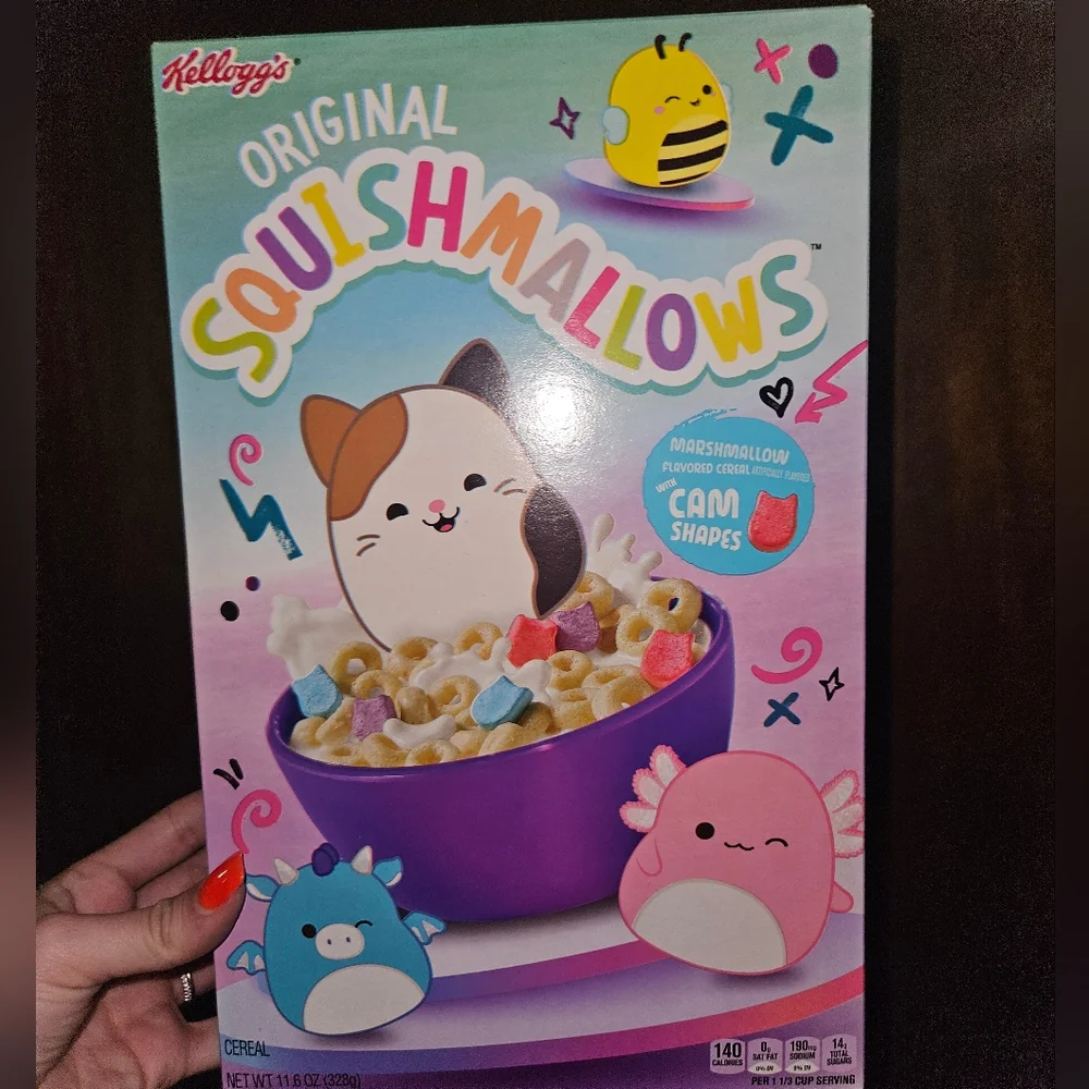 NIB Squishmallows Cereal With Marshmallows Box
